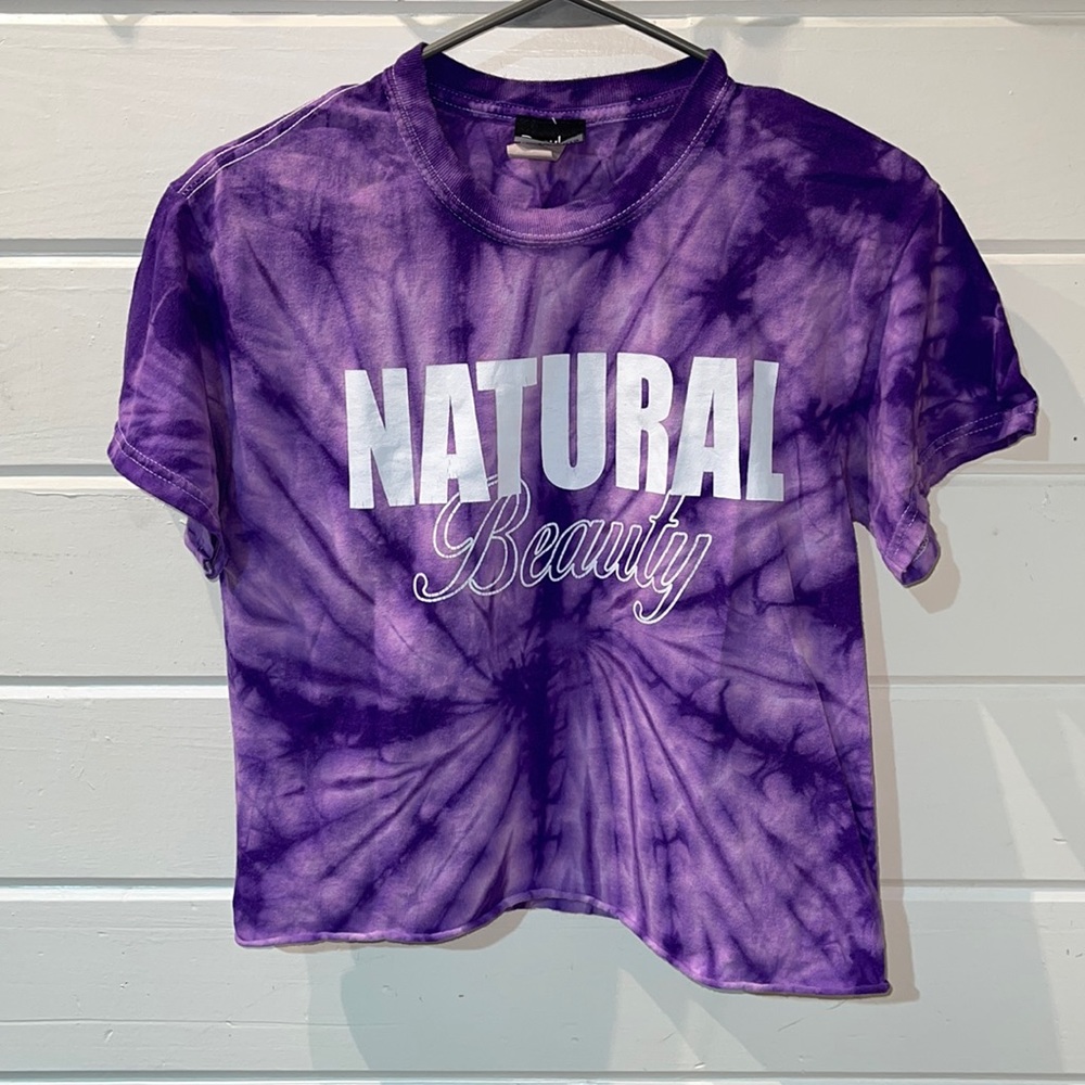 “Natural Beauty” Tie Dye Cropped Tee